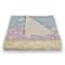 Botanical Bunny Stripes 50" x 60" Coral Fleece Blanket